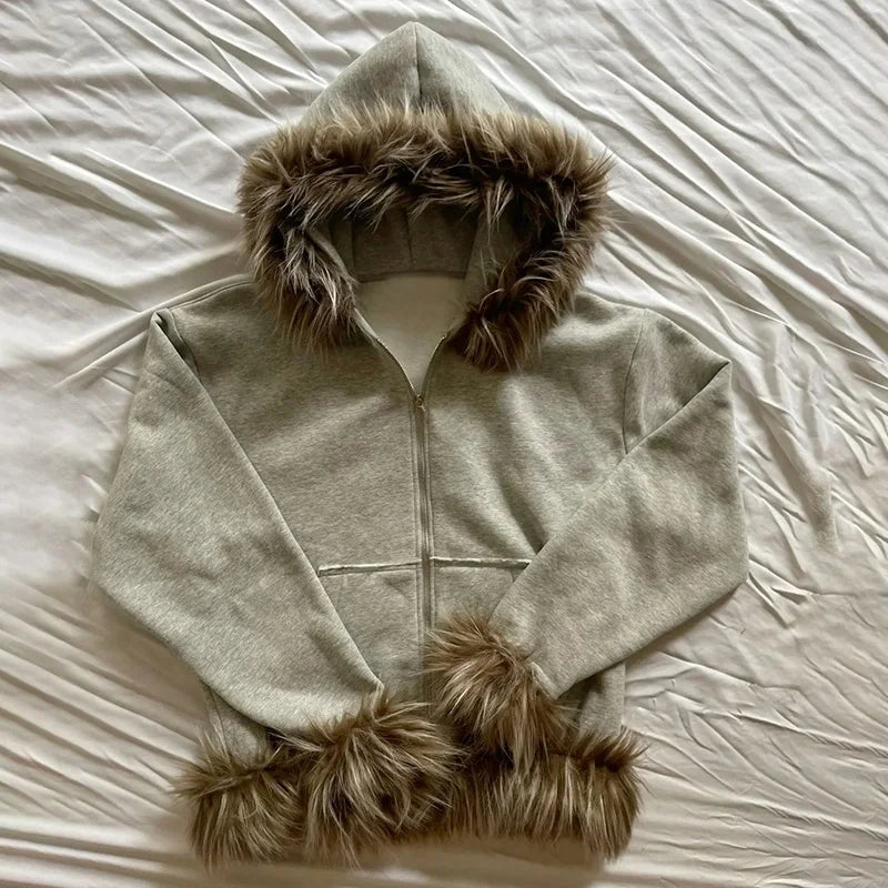 I AM NEXT ZIP HOODIE FUTRO